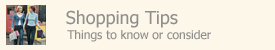 Shopping Tips