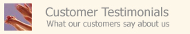 Customer Testimonals